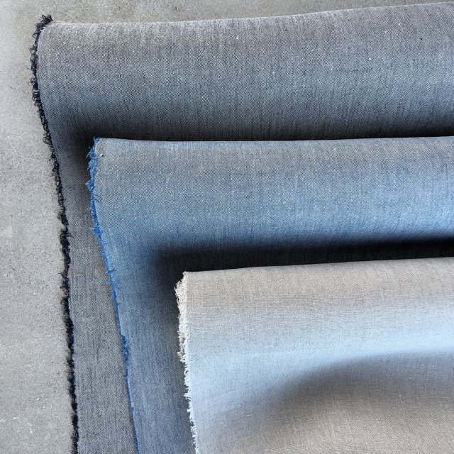 Skjortlinne tvättat och manglat