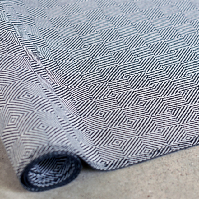 Rutig Strandråg Metervara bredd 160 cm