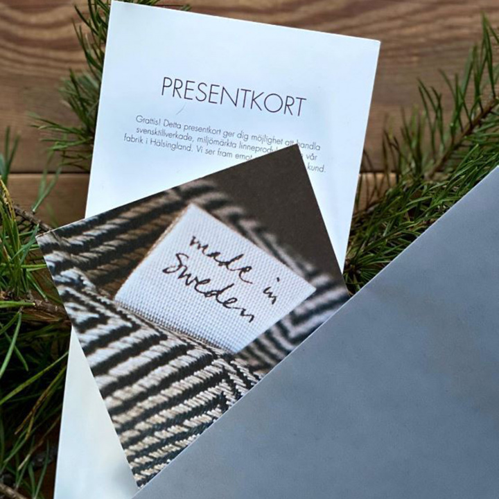 Presentkort i gruppen SORTIMENT / PRESENTER / Presentkort hos Växbo Lin (PRESENTKORT)